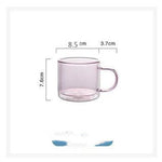 Stained Glass Double Cup Household Glass Colored Mug