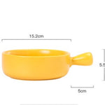 Home Creative Handle Baking Breakfast Plate