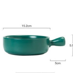 Home Creative Handle Baking Breakfast Plate