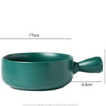 Home Creative Handle Baking Breakfast Plate