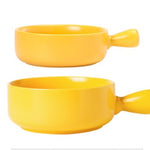 Home Creative Handle Baking Breakfast Plate