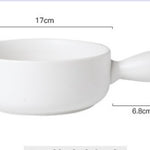 Home Creative Handle Baking Breakfast Plate