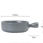 Home Creative Handle Baking Breakfast Plate