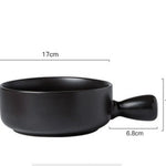 Home Creative Handle Baking Breakfast Plate