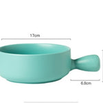 Home Creative Handle Baking Breakfast Plate