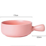 Home Creative Handle Baking Breakfast Plate