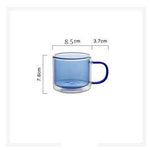 Stained Glass Double Cup Household Glass Colored Mug