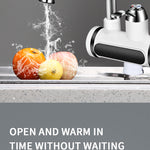 Kitchen Electric Water Tap  Water Heater Temperature Display