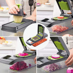 16-in-1 Vegetable Chopper | Salad & Fruit Slicer Peeler