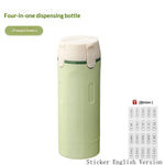 4-in-1 Travel Dispenser | Leak Proof Portable Bottles Set