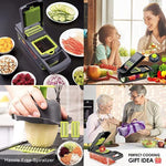 16-in-1 Vegetable Chopper | Salad & Fruit Slicer Peeler
