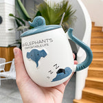 Fashion Creative Personality Mug With Lid Spoon